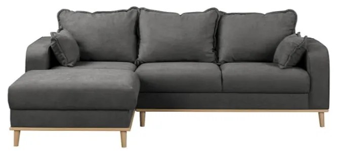 Divano angolare grigio scuro (angolo sinistro) Beata - Ropez