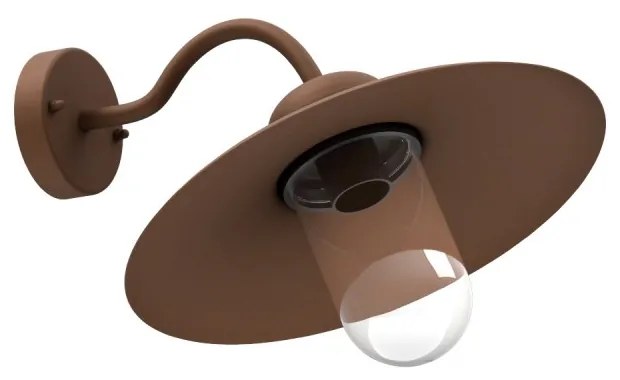 Applique Corten Mattone E27, IP54 per Esterni - Serie AURA Base E27
