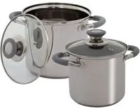 Eurotrail Set di Pentole 2 pz Melrose in Acciaio Inox 446728