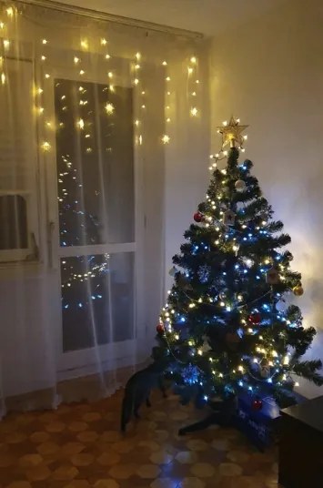 Albero di Natale con pigne 150 cm