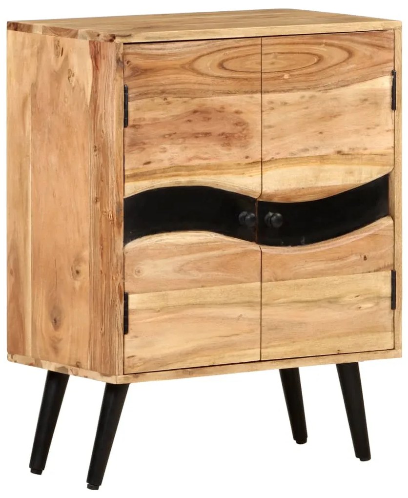 Credenza 57x34x75 cm in legno massello di acacia