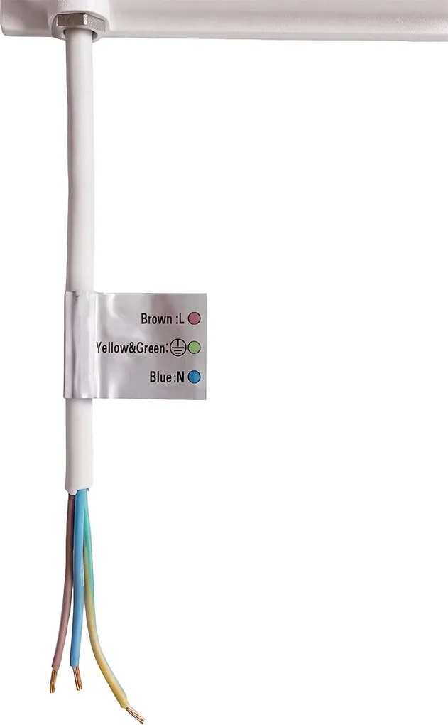 Faro LED 30W IP65 in Alluminio Bianco con OSRAM chip LED Colore Bianco Caldo 3.000K