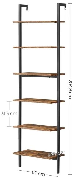 Libreria NAVARO marrone/nera