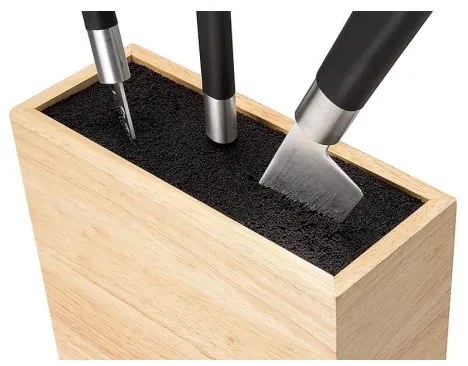 Continenta C3314 - Portacoltelli con inserto flexi 22x9x21,5 cm gomma fig