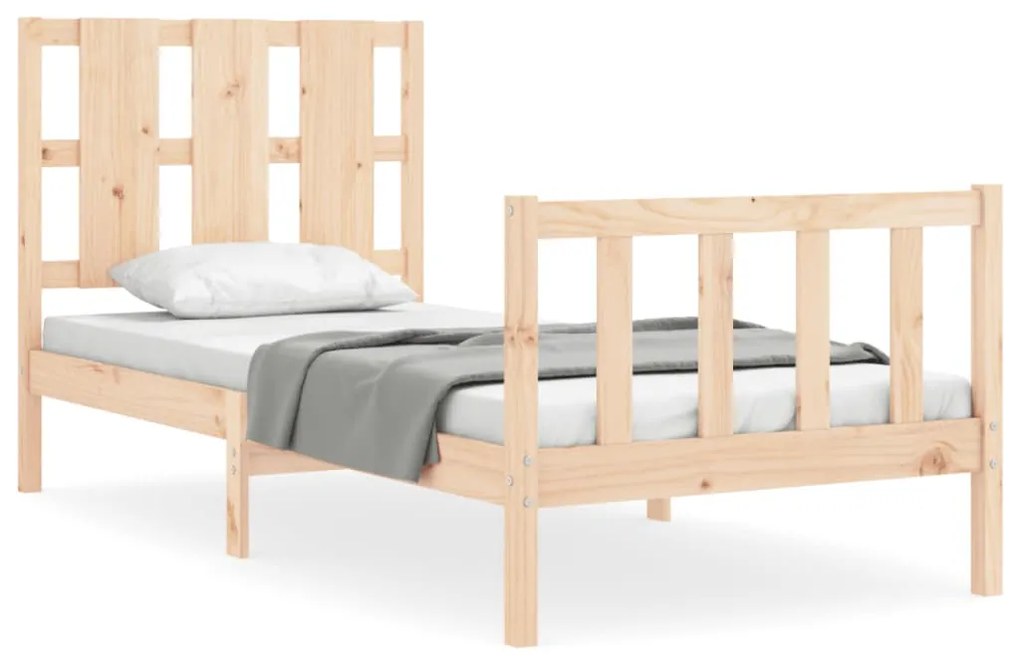 Giroletto con testiera small single in legno massello