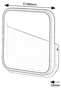Rabalux 71086 - Applique a LED RAZZI LED/13W/230V 4000K nero