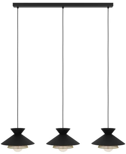 Eglo 43886 - Lampadario a sospensione con filo GRIZEDALE 3xE27/40W/230V