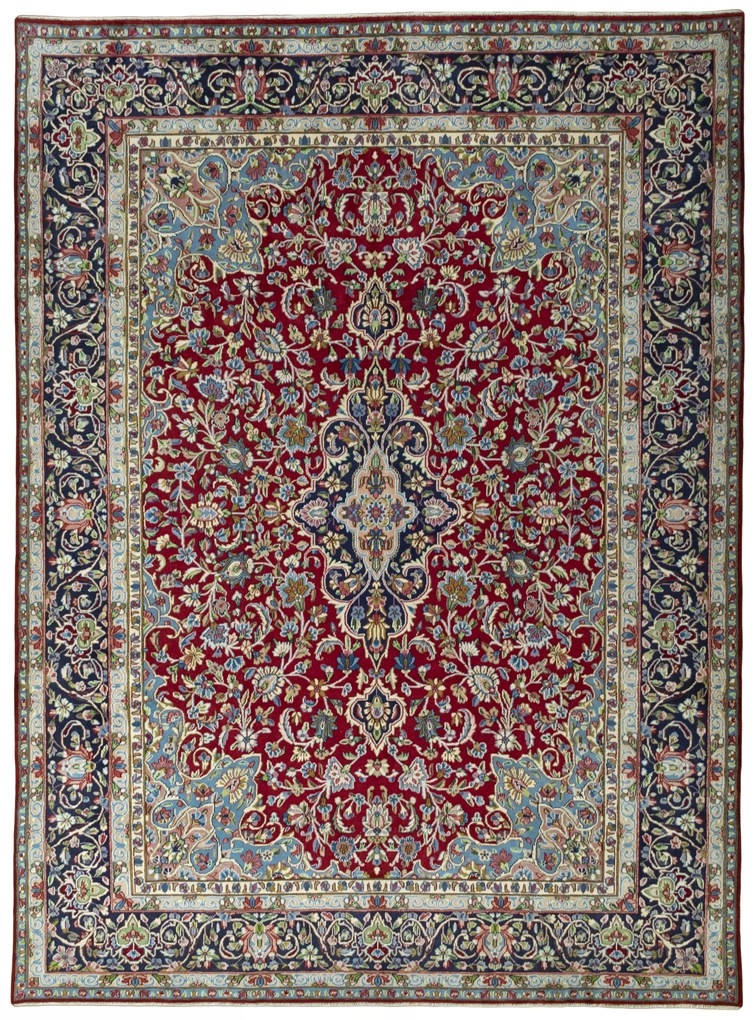 Kerman Tappeto persiano 400 x 290 Rosso (Iran) Annodato A Mano