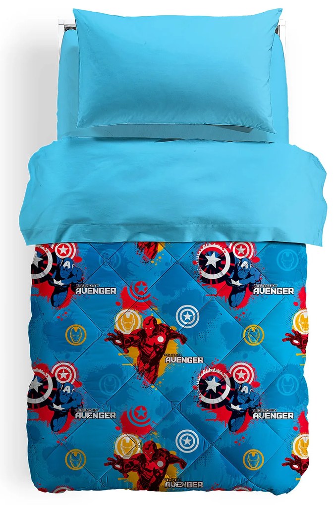 Trapunta Singolo Avengers Marvel, in microfibra CALEFFI