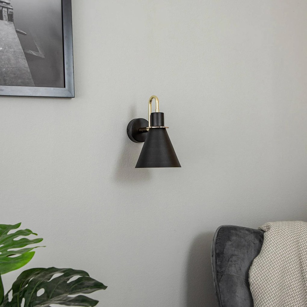 Argon Applique Bona, nero-ottone