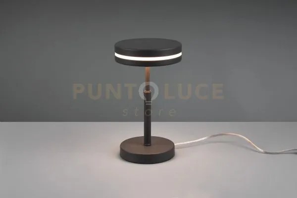Franklin lampada da tavolo led 6w 700lm, 3000k antracite h. 25cm