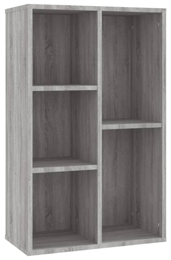 Libreria/credenza grigio sonoma 50x25x80 cm legno multistrato