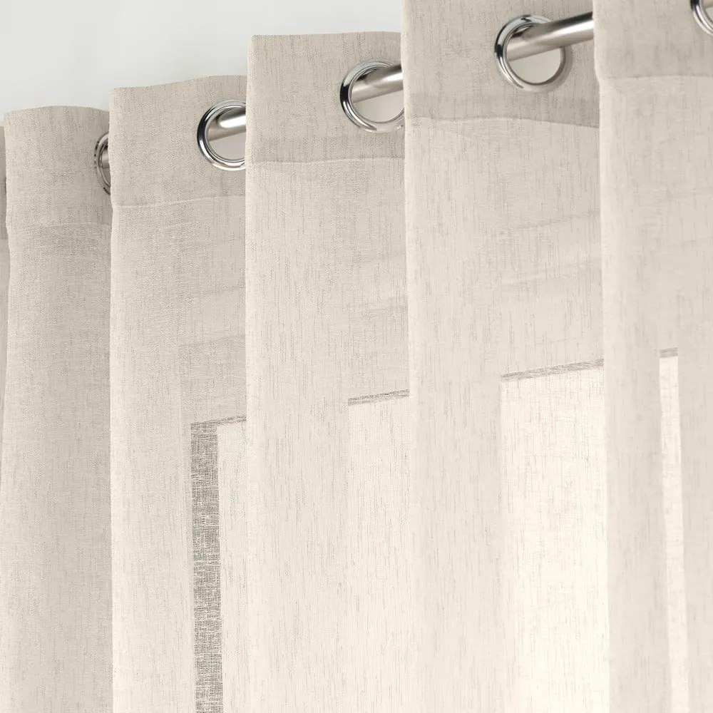 Tenda sottile di colore naturale 400x240 cm Carlin - douceur d'intérieur