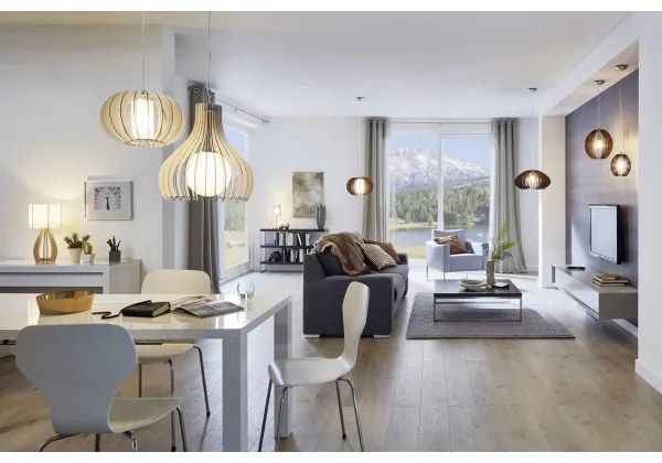 Eglo 95261 - Lampadario COSSANO 2 1xE27/60W/230V