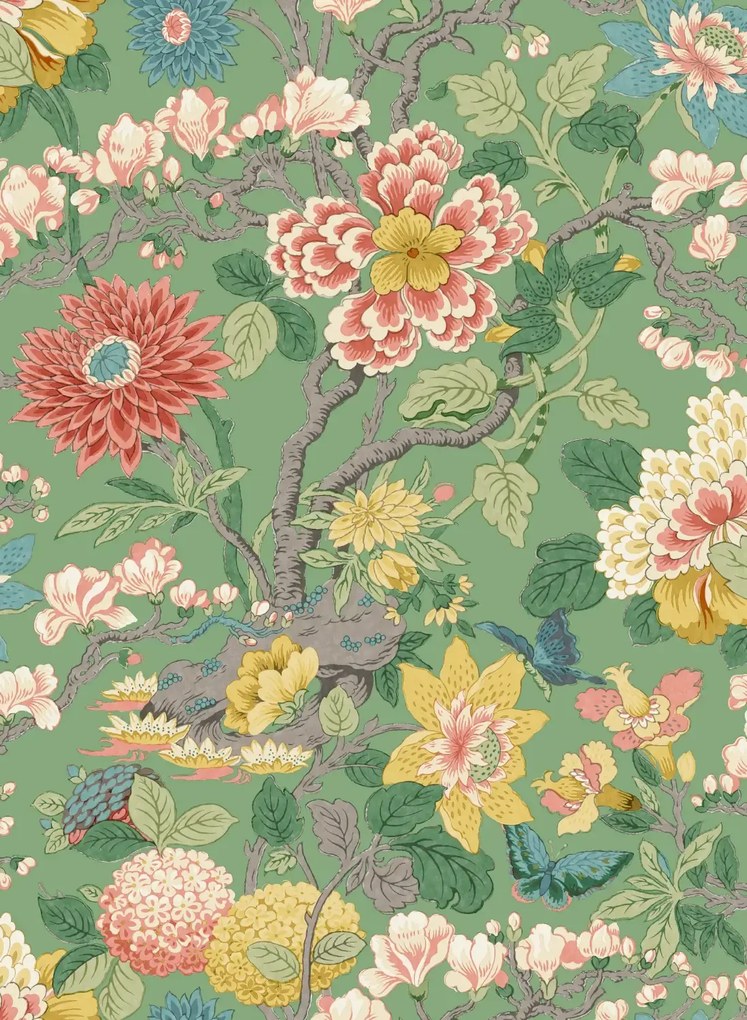 GP & J Baker Carta da parati Little Magnolia - Emerald