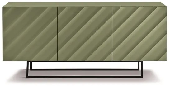 Madia 3 ante in legno 180 cm Verde piedini sagomati - KALLA