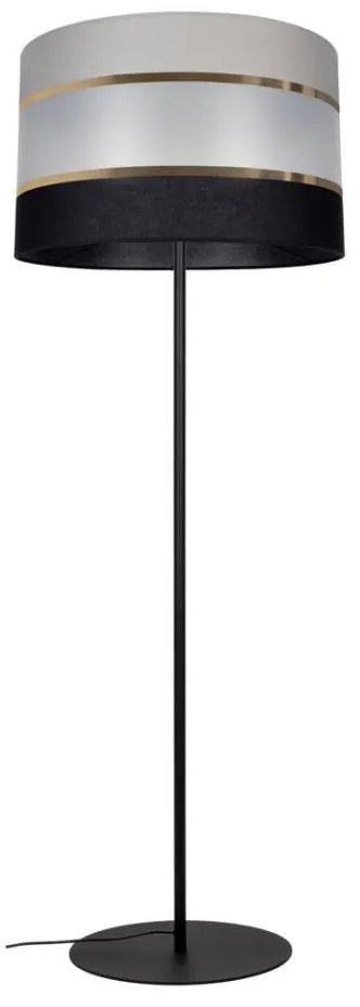 Lampada da terra CORAL 1xE27 / 60W / 230V nero / grigio