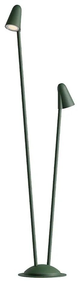 Redo 90713 - Lampada LED da esterno NIVALIS 2xLED/6,9W/230V 3000K 110 cm IP65 verde