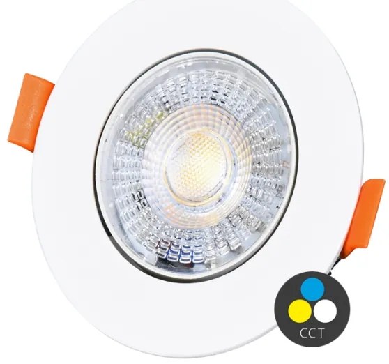 Ecolite LED-YL201/7W/CCT/BI - Lampada LED da incasso ZITA LED/3/5/7W/230V bianco