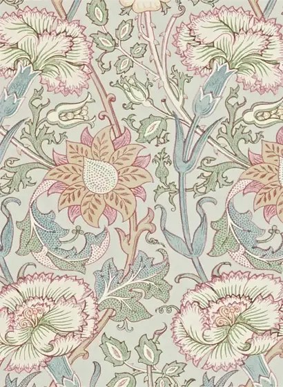 Morris & Co. Tapete Pink & Rose - Eggshell/ Rose