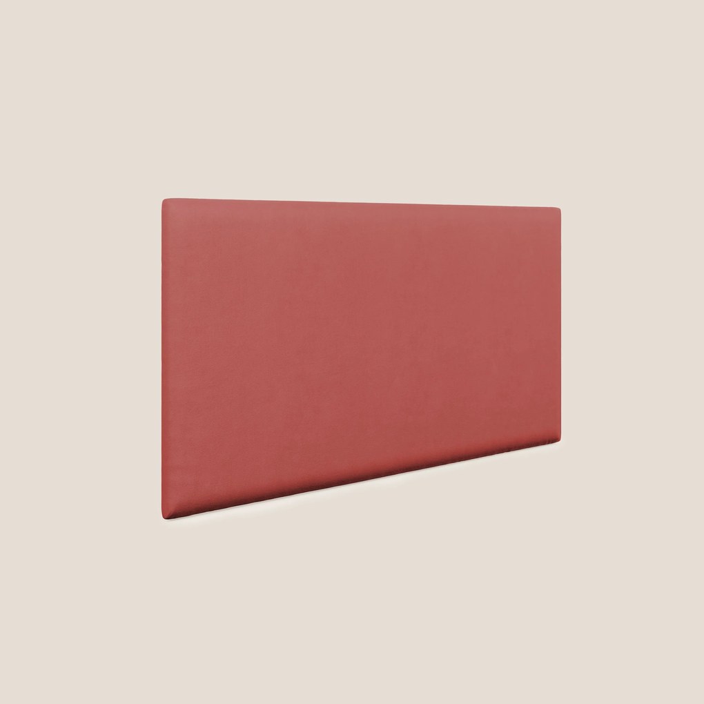 Testata pannello a muro piccola di varie dimensioni in microfibra smacchiabile T11 rosso