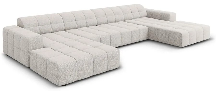 Divano angolare grigio chiaro (a U) Chicago - Cosmopolitan Design