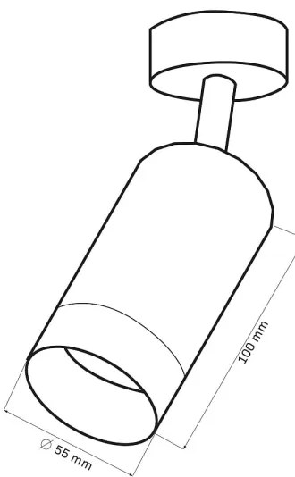 Faretto ARRAS 1xGU10/10W/230V nero