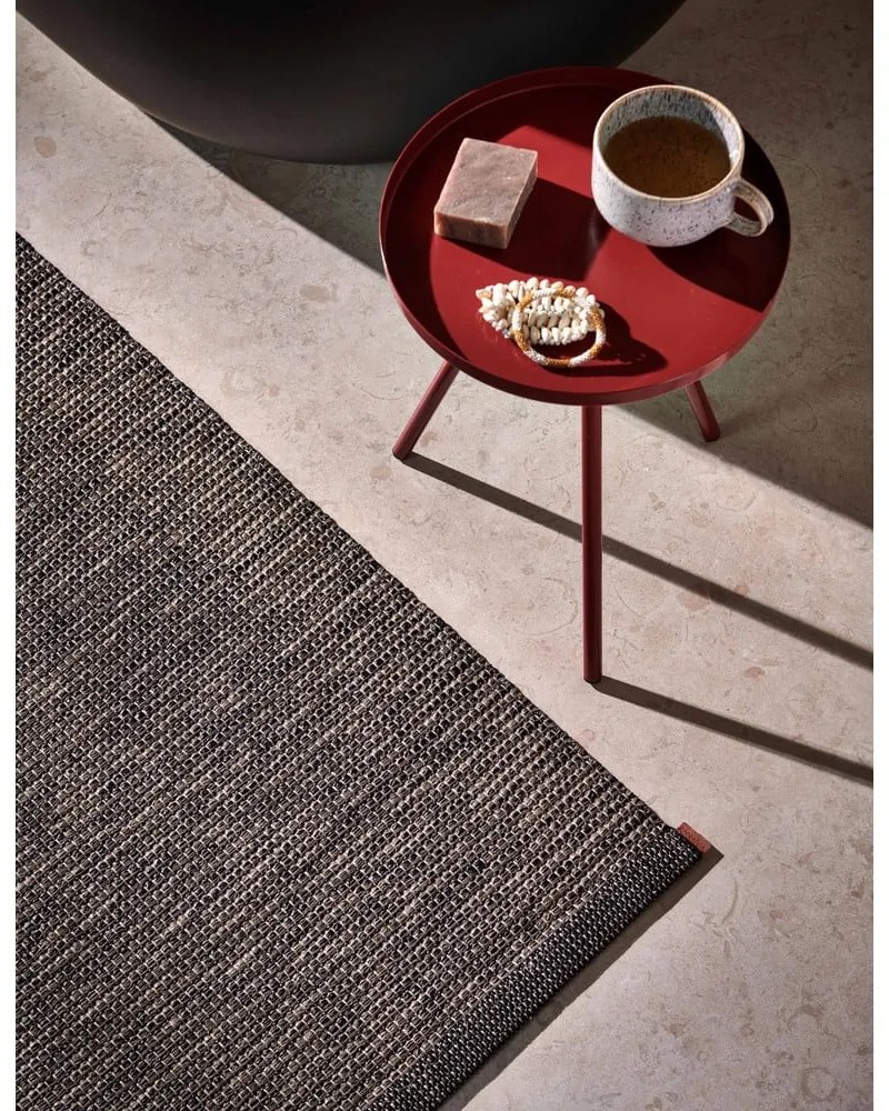 Tappeto da interno/esterno marrone scuro 70x90 cm Sam Black Walnut – Pappelina