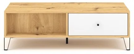 Tavolino da salotto SULA rovere artisan/bianco