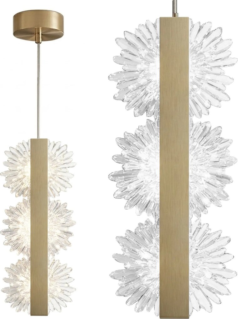 Lampada da soffitto LED G150-3CP Gold Brush