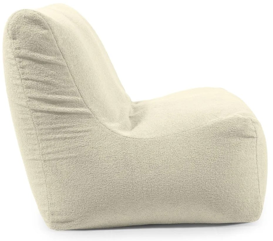 Puof a sacco grigio chiaro con rivestimento in bouclé Seat 100 Lounge – SLOWDOWN