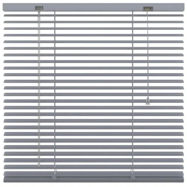 Veneziana Odessa in alluminio, argento 200 x 180 cm, Larghezza lamelle: 25 mm