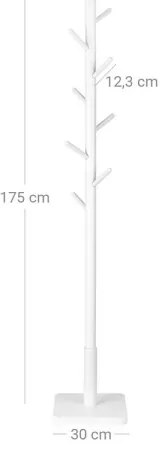 Attaccapanni da terra LINEA bianco