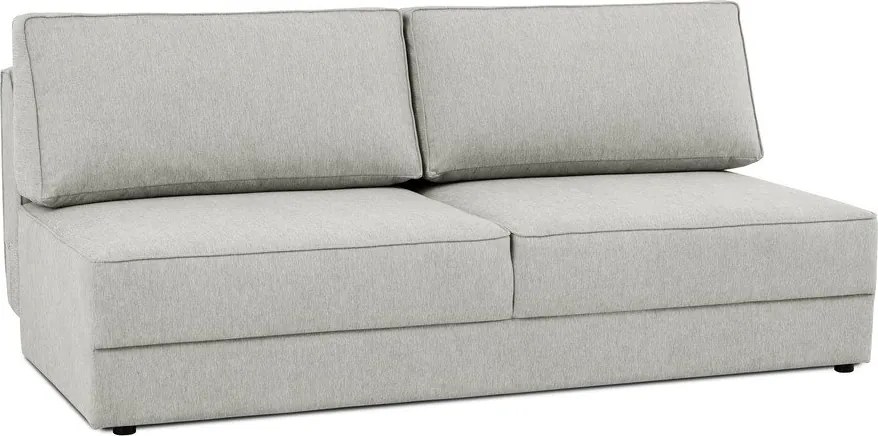 Divano grigio chiaro allungabile/con contenitore 202 cm Dora – Scandic