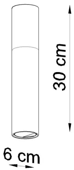 Sollux SL.0631 - Plafoniera PABLO 1xGU10/40W/230V bianco