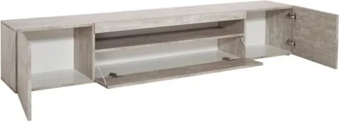 Mobile Porta TV Basso 200x40x36 Con 3 Ante Cemento Daiquiri