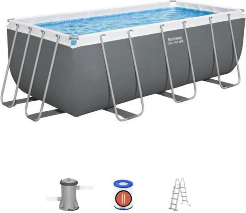 Bestway 56456-7 Set piscina fuori terra Steel Pro Max da 412x201x122 cm