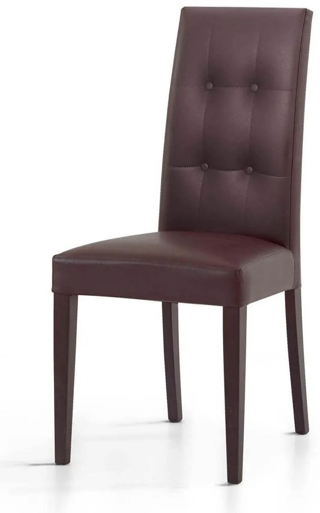 JACQUELYN - sedia moderna ecopelle con 4 bottoni