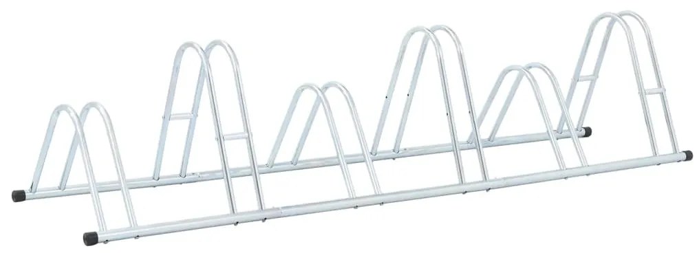 Supporto Per 6 Bici Da Pavimento Autoportante Acciaio Zincato /