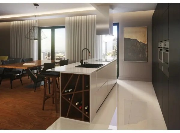 Deante BCA_B64M - Miscelatore per lavello ASTER nero/ottone