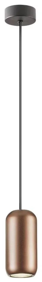 Redo 01-3476 - Lampadario a sospensione con filo BOOM 1xGU10/10W/230V diametro 7,6 cm marrone