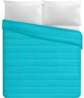 Trapuntino matrimoniale 250x260 cm turchese tinta unita