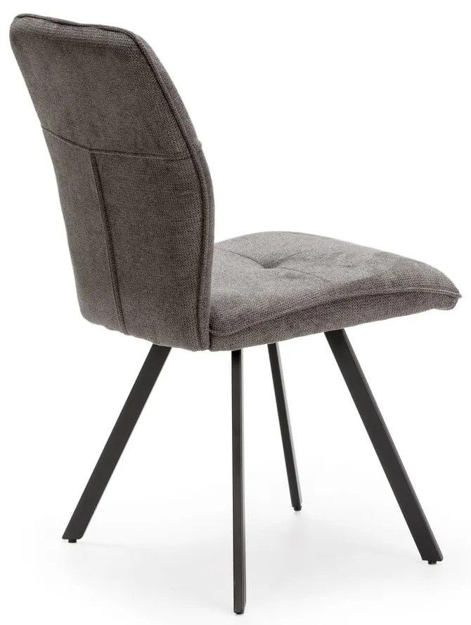 Sedie da pranzo grigio scuro in set di 4 Mery - Marckeric