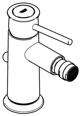 GROHE 32864000 - Miscelatore per bidet BAUCLASSIC cromo lucido