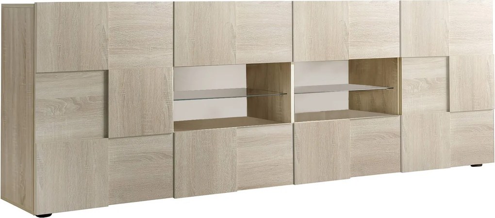 DOMO - madia di design moderno 2 ante e 4 cassetti
