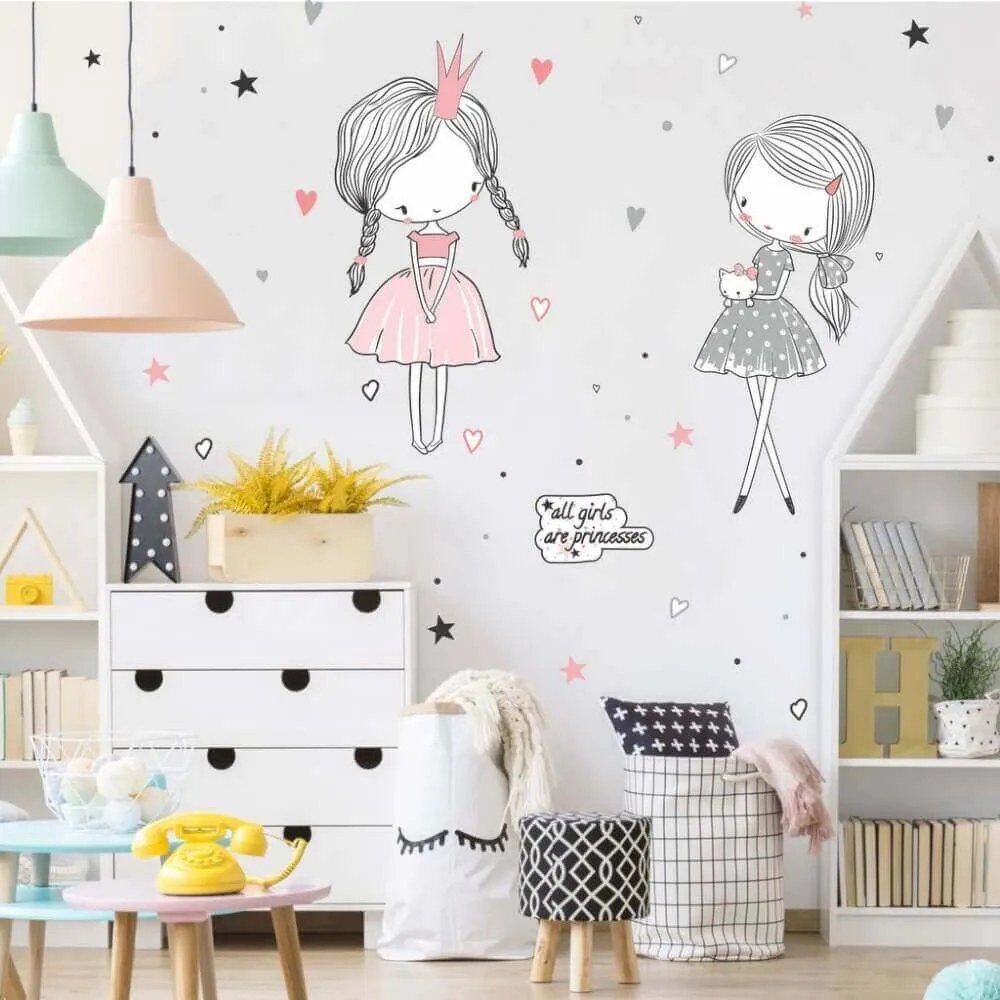 Adesivo murale Fatina - Adesivi da parete - Piccole ballerine | Inspio