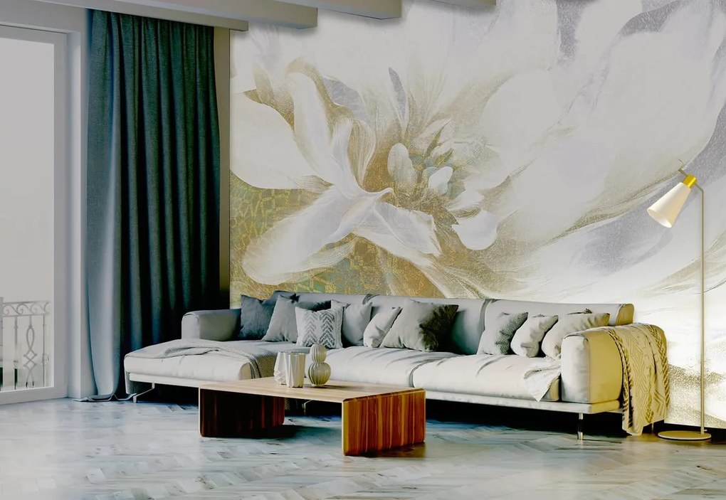 Fotomurale Peonia, giallo 400X300 cm