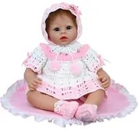 Bambola Reborn Femmina Realistica in Vinile 30cm Seduta Kidfun Real Baby Dottie