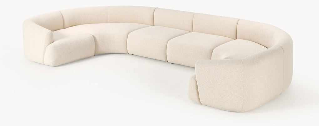Divano XL componibile in bouclé Sofia