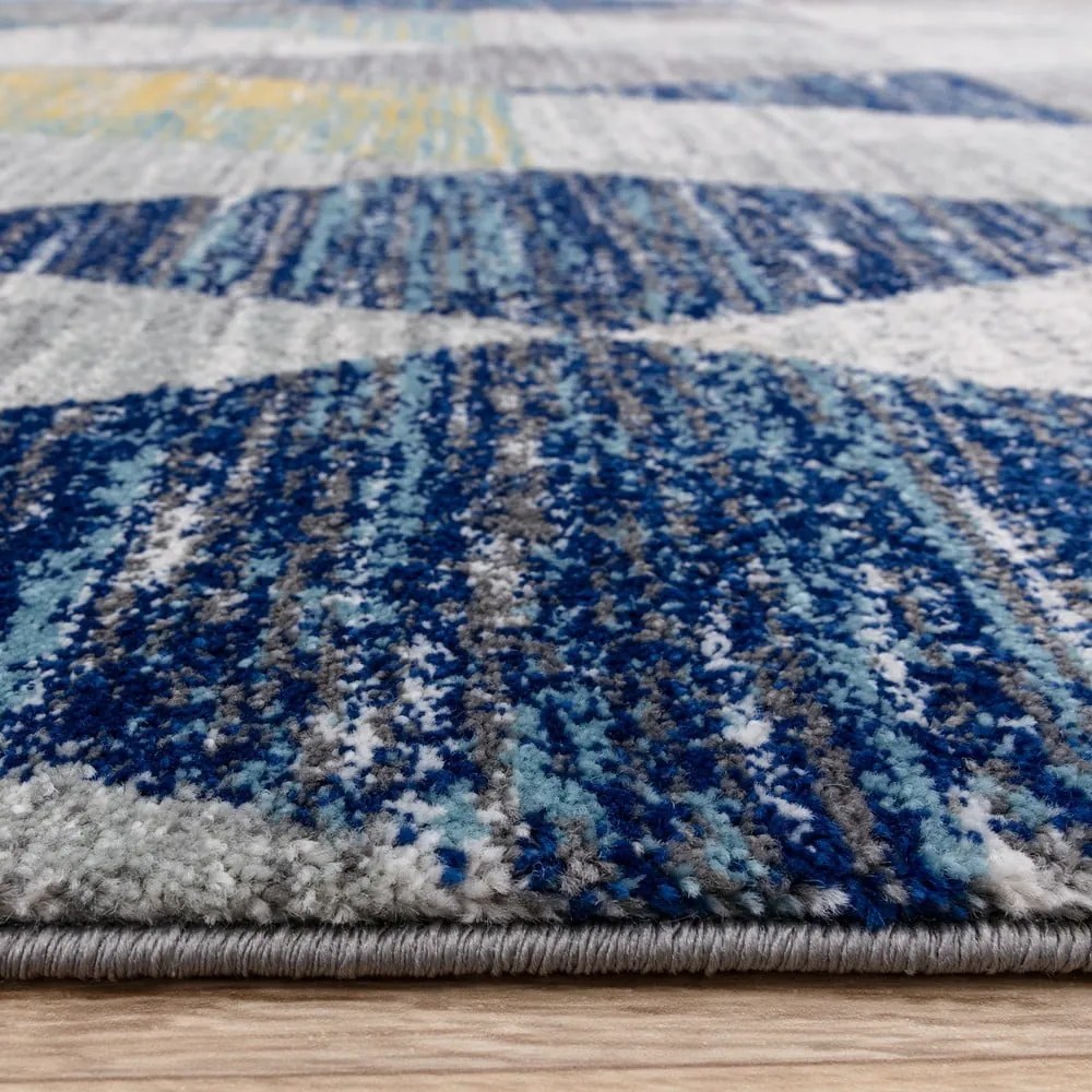 Tappeto blu 80x150 cm Muse Harlequin Blue – Asiatic Carpets